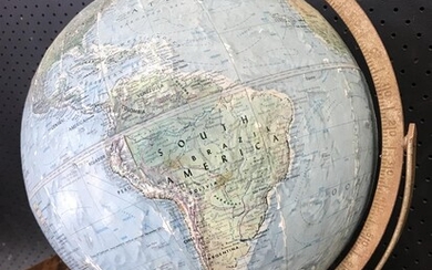 Vintage World Globe (H:36 D:30cm)
