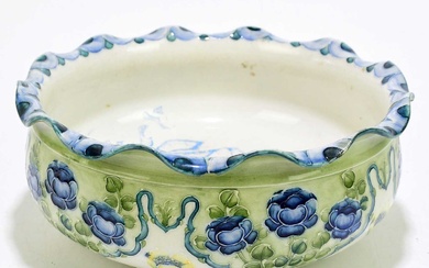 WILLIAM MOORCROFT FOR JAMES MACINTYRE & CO; a footed bowl...