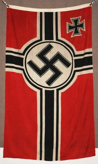 WWII NAZI GERMAN KRIEGSMARINE FLAG 1.5X2.5