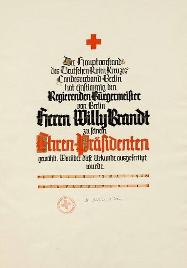 Willy Brandt -- calligraphic c