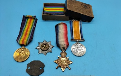 World War I Medals - W-158 SJT J Thompson,...