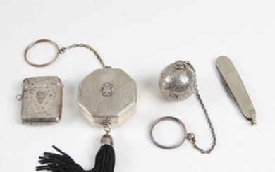 Sterling and Silver Plate Vanity Accessories, Late 19th/Early 20th Century