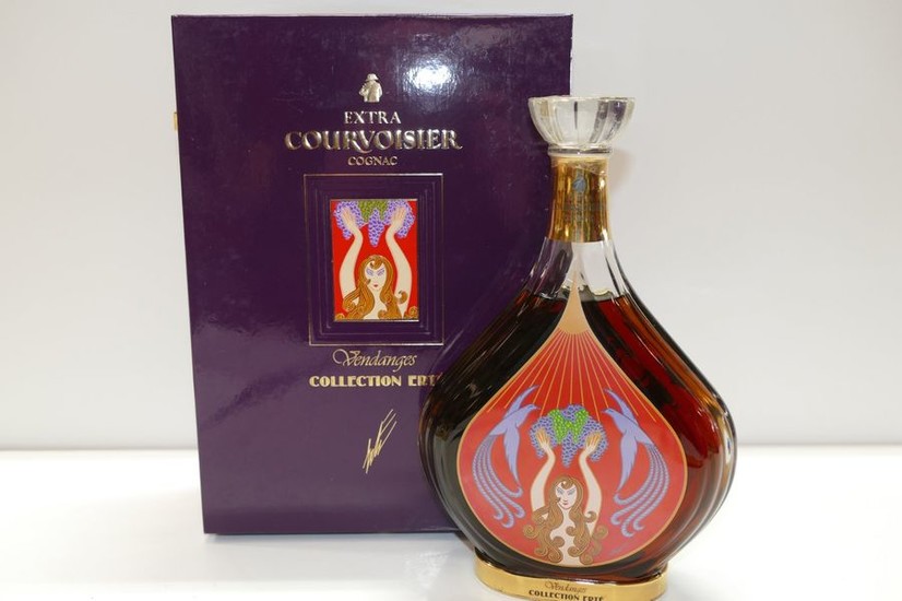 1 Btle Cognac Courvoisier Extra Collection Erté Harvest...