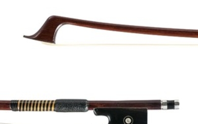 French Silver-mounted Violoncello Bow, Joseph Arthur Vigneron