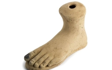 Roman Terracotta Votive Left Foot 3rd - 2nd century BC;...