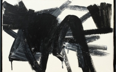 ATTRIBUTED TO FRANZ KLINE AMERICAN 1910 1962 OIL ON CANVAS C. 1960 28 38 ABSTRACT COMPOSITION