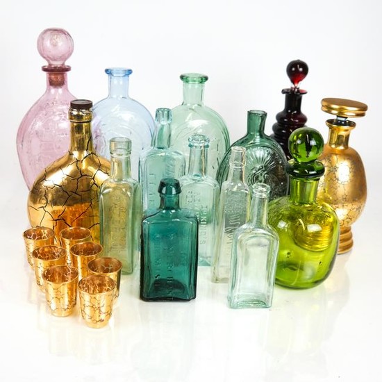 14 Various Glass Decanters, Other