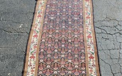 16'9" x 3'5" Persian hand woven wool runner