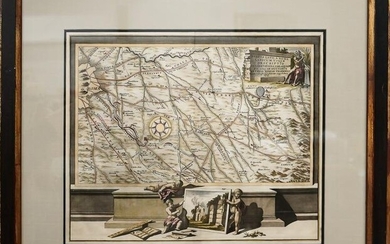 1695 Fabretto Map of Part of Rome