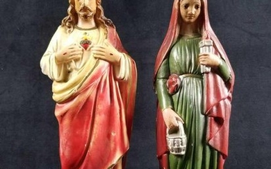 1960s Mary and Jesus Sculptures