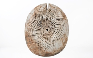 Alan Wallwork studio pottery Oval sculpture, from the...