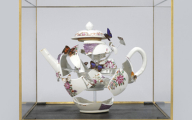 BOUKE DE VRIES (B. 1960), Deconstructed teapot with butterflies, 2017