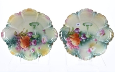 (2) Cake Plates, Marked R.S. Prussia