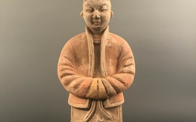 Chinese Han Style Colored Pottery Figure