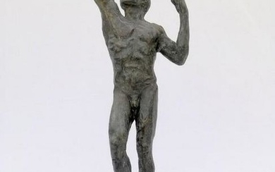 Classic sculpture of a muscular nude man