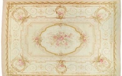 A FRENCH AUBUSSON CARPET, LATE 19TH CENTURY