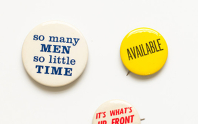 Gay and Sexual Liberation Buttons, Mid-20th Century.