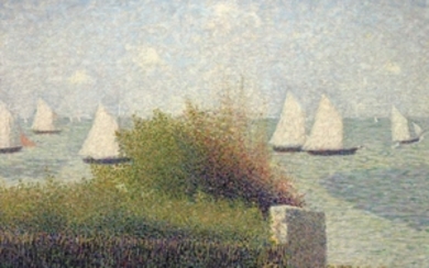 Georges Seurat (1859-1891), La rade de Grandcamp (Le port de Grandcamp)