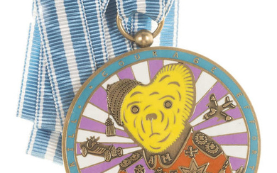 Grayson Perry (b.1960) Teddy Bear Necklace Medal (Alan Measles)