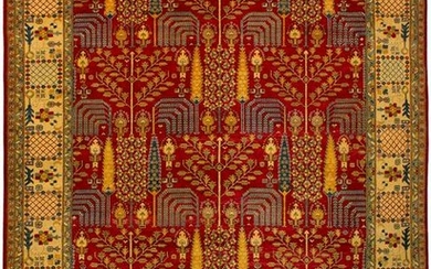 Hand-knotted Finest Gazni Red Wool Rug 10'1" x 13'5"