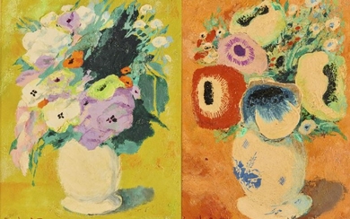 JEAN ISY de BOTTON, (French, 1898-1978), Pair of Floral