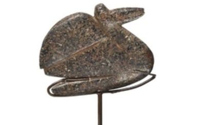 A stone pelican amulet, Egypt, Pre-Dynastic period,...