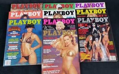Ten 1999 Playboy Magazines