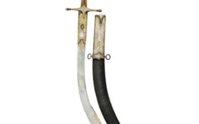 A Turkish Silver-Mounted Kilij, Probably Reign Of Abdulaziz (1277 A.H. Corresponding To 1861-75 A.D.)
