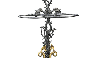 A VICTORIAN CAST-IRON UMBRELLA STAND, LATE 19TH CENTURY, PROBABLY BY COALBROOKDALE