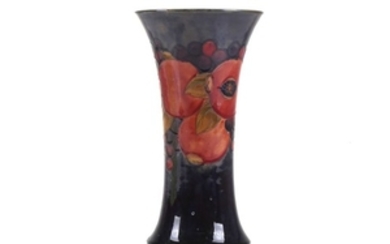 A WILLIAM MOORCROFT POTTERY VASE OF OVOID FROM,...