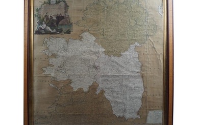 18TH CENTURY MAP OF THE KINGDOM OF IRELAND