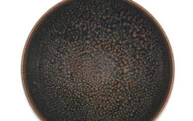 A Cizhou-type russet-splashed black-glazed bowl