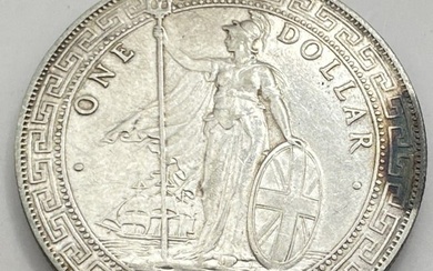 1911 Great Britain Silver Trade Dollar