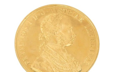 1915 AUSTRIA 4 DUCAT FRANZ JOSEPH I GOLD COIN