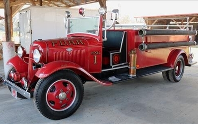 1935 Ford fire engine completely restored