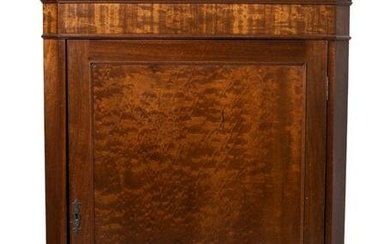 19th Century Mahogany Hanging Corner Cabinet