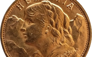 20 Francs 1935, Switzerland, Gold