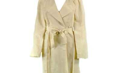 2006 LANVIN Cream/ Ivory Linen Coat Size 40
