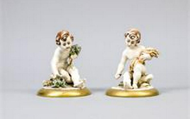 Pair of small putti, Rudolstadt, Thuringia, end of the