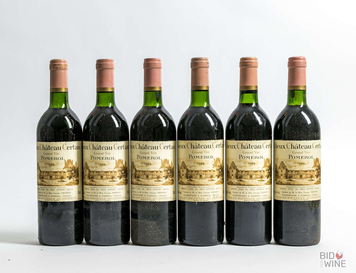 1986 Vieux Chateau Certan, 12 bottles of 75cl, .