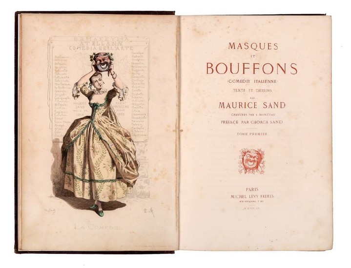 Sand, Masques et buffons: comédie italienne. 1860