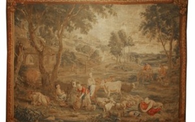 A Brussels tapestry, mid-18th century, attributed to Pieter and Frans van der Borght, after David ...