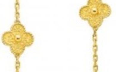55018: Gold Necklace, Van Cleef & Arpels The ten stati