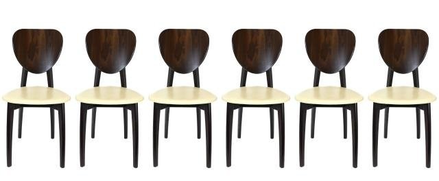 6 Mid Century Calligaris Italian Dining Chairs