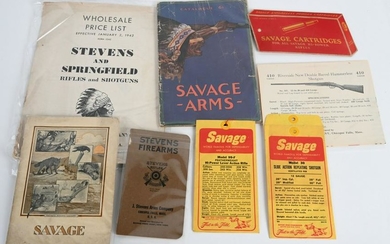 8 VINTAGE 1930s-40s GUN & AMMUNITION CATALOGS