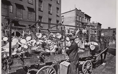 ABBOTT, BERENICE (1898-1991) Traveling Tin Shop, Brooklyn