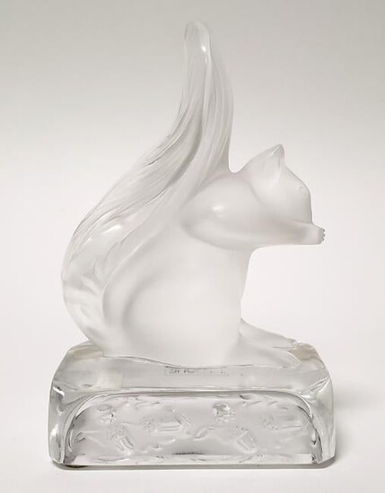 Lalique Crystal Figure of a Squirrel
