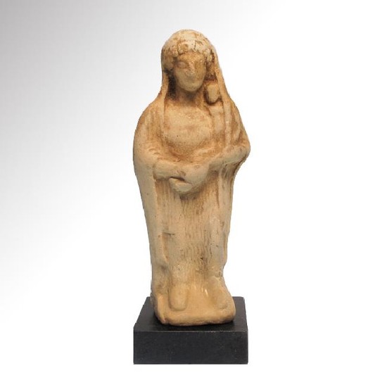 Greek Terracotta Figure of Mother Goddess and Baby, c.