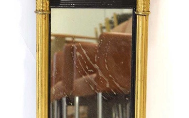 A 19th century giltwood wall mirror in the French style,...