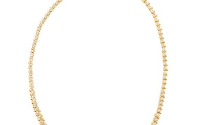 A 3.50 ctw Diamond Line Necklace in 14K